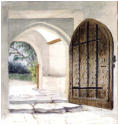 Photo of main South door All Saint's Somerford Keynes