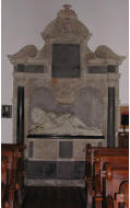 Photo of monument to Robert Strange All Saint's Somerford Keynes