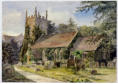 Photo of painting of All Saint's Somerford Keynes