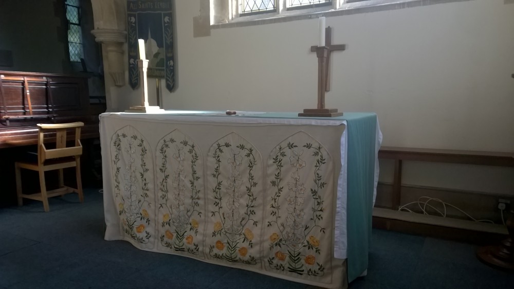 All Saint's Kemble Altar in the Ewen Aisle